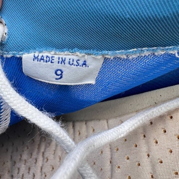 Vintage Converse One Star Chris Evert Women Size 9 White Blue Training Shoes - Picture 15 of 16